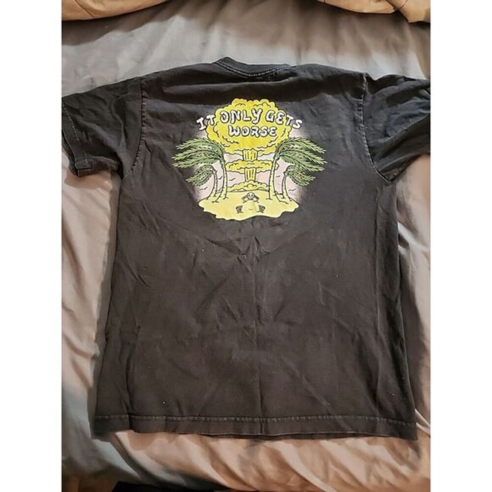 A-Lab Mens Always Worse T-Shirt Short Sleeve Crewneck Graphic Tee Black‎ Medium